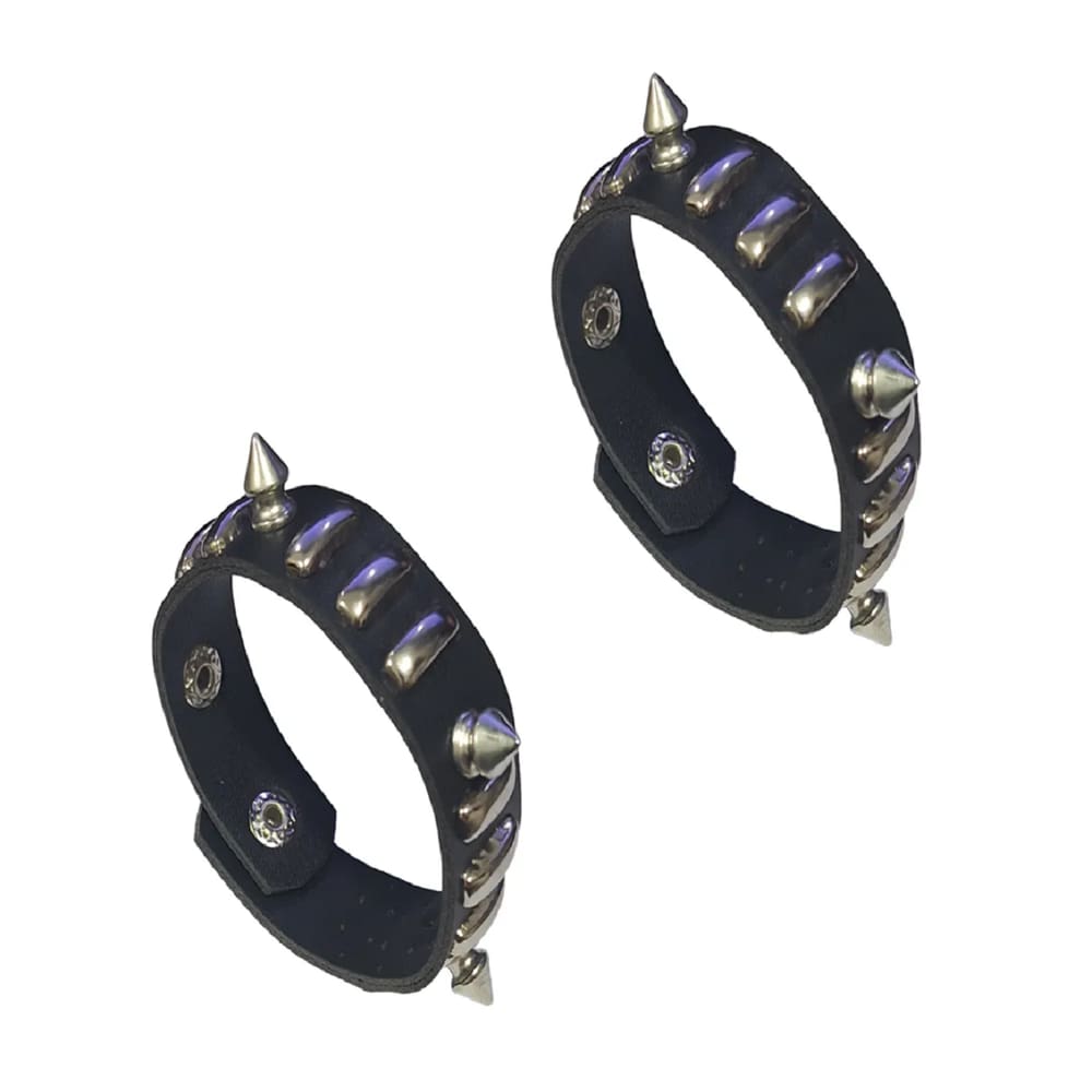 Kit C/ 2 Braceletes Pulseira Punk Rock Gótico K-pop - 1 Par