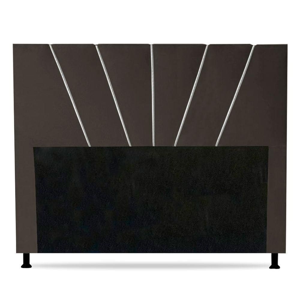 Cabeceira Cama Box Casal King Size Dallas 195cm Marrom