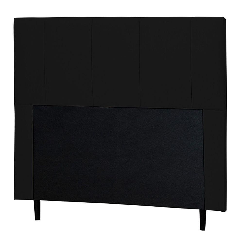 Cabeceira Cama Box Casal King Donna 193cm Corano Preto