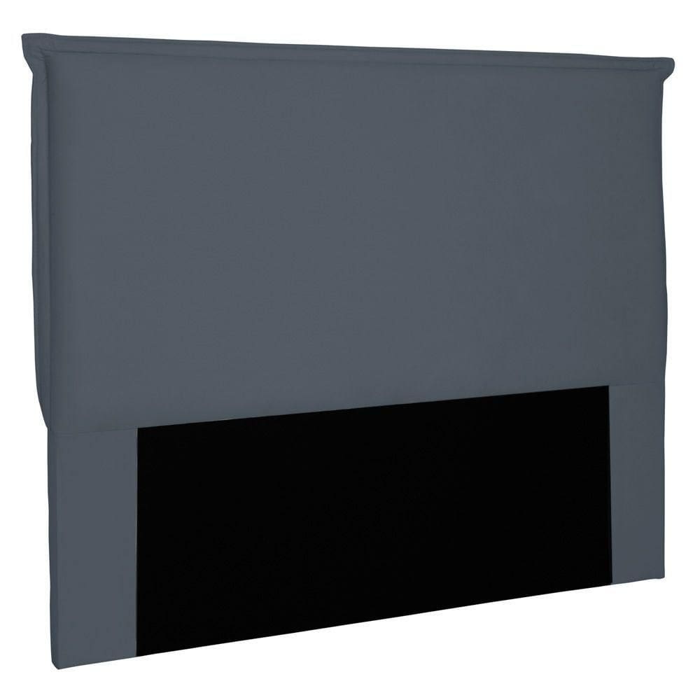 Cabeceira Estofada Cama Box Casal Veneza 140cm Suede Cinza