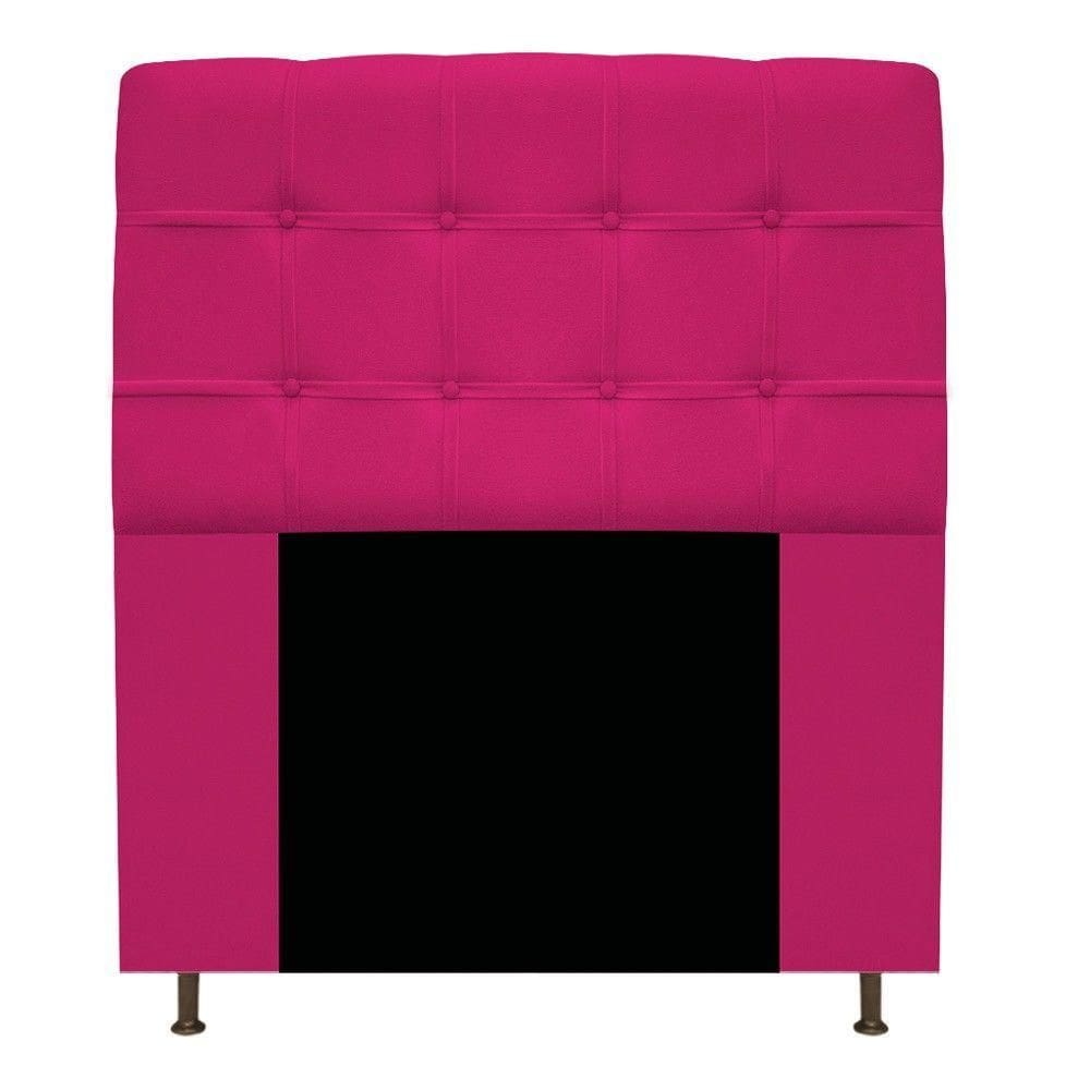 Cabeceira Mel 90 Cm Solteiro Com Botonê Suede Pink