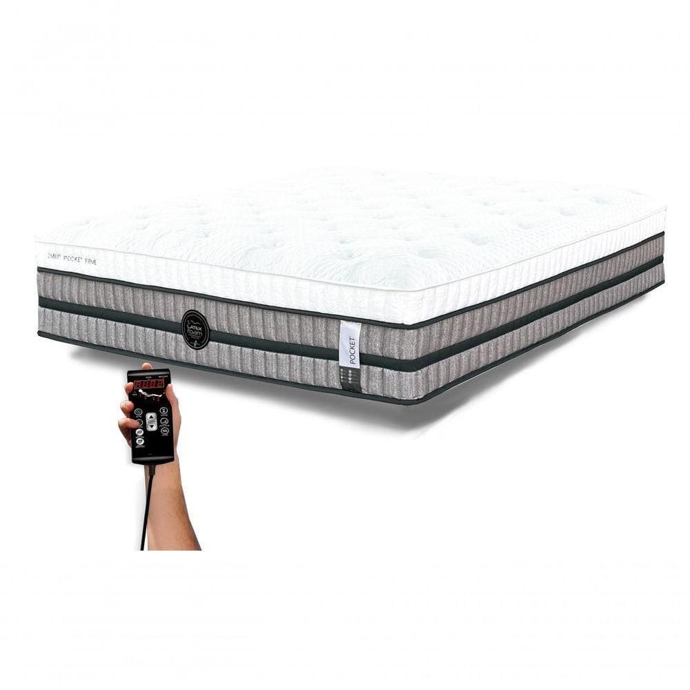 Colchão De Látex Firme Kit Spa King 193x203cm