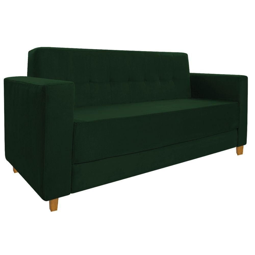 Sofá 2 Lugares Denver Suede Verde - Doce Sonho Móveis