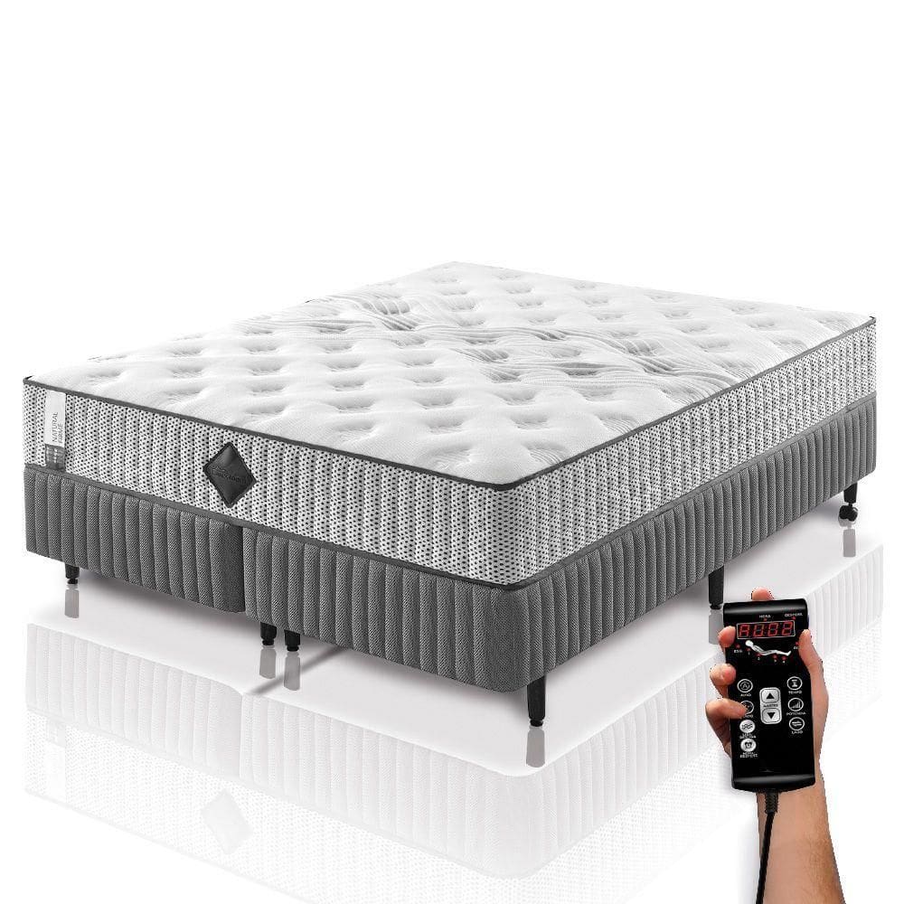 Colchão De Látex Qgel Com Cobre Plus Box Casal 138x188cm