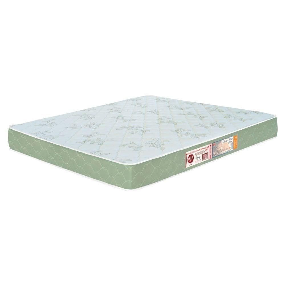 Colchão Casal Sleep Max Espuma D33 128X188X15Cm Branco/Verde - Castor