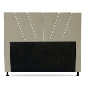 Cabeceira Cama Box Casal Dallas 140cm Veludo Bege