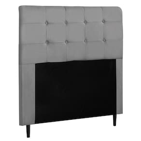 Cabeceira Cama Box Casal Queen Luna 160cm Suede Cinza