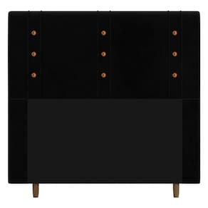 Cabeceira Cama Box Solteiro Roma 90cm Corano Preto