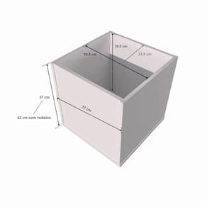 Rack Com Baús Porta Carrinhos E Livreiro Caleb 100% Mdf