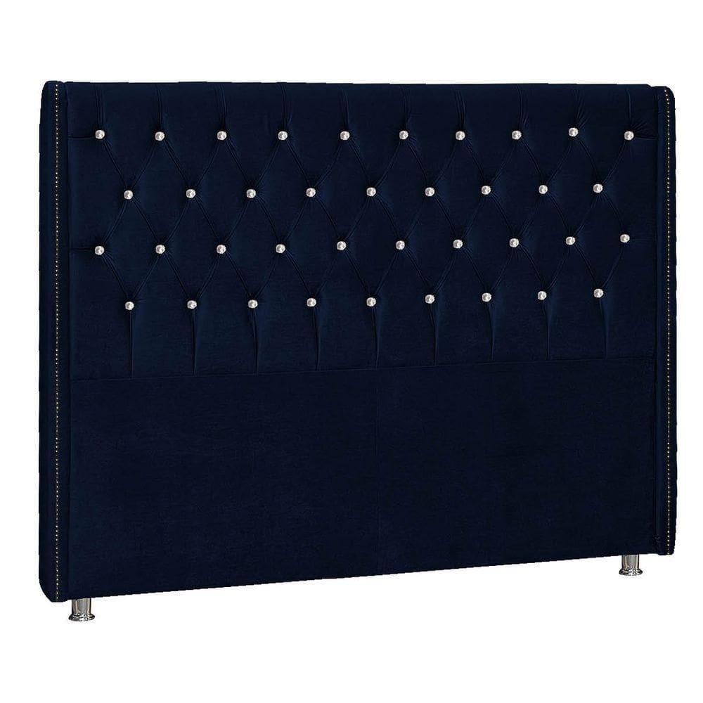 Cabeceira King Tóquio P04 195 Cm Suede Azul Marinho Tca 948