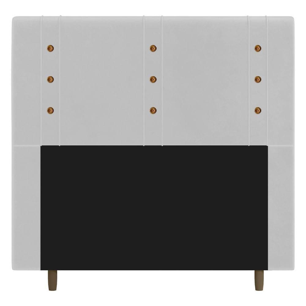 Cabeceira Cama Box Casal Queen Size Roma 160cm Branco