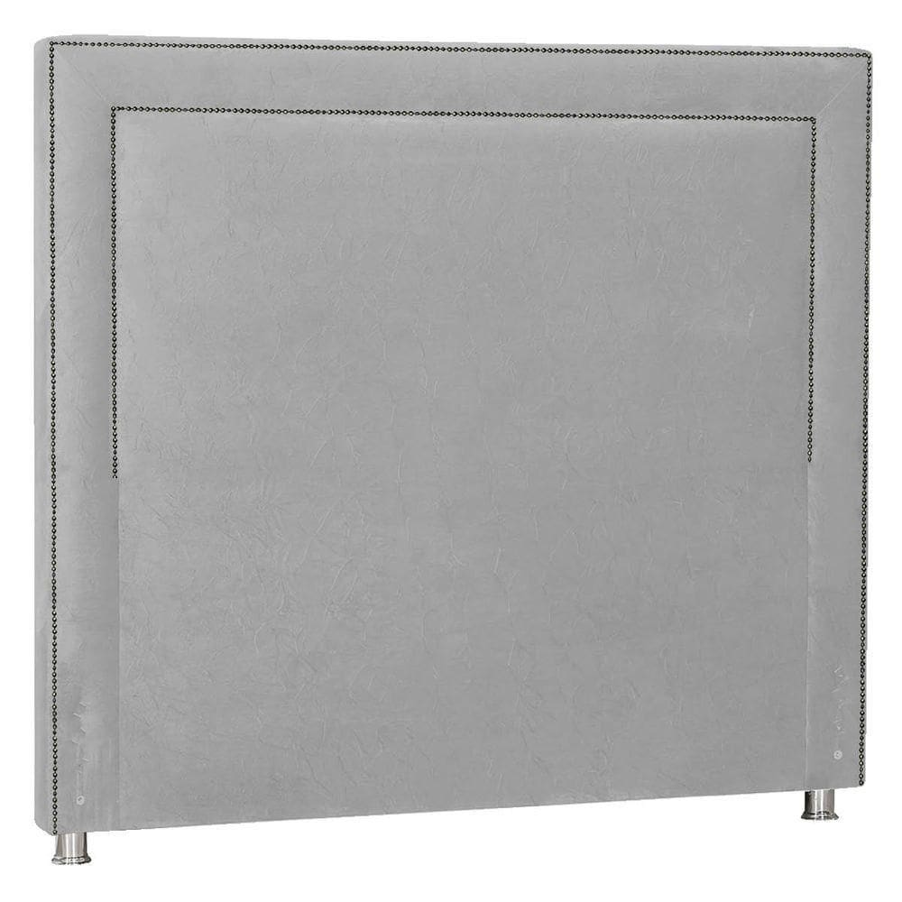 Cabeceira Solteiro Moscou P04 90 Cm Suede Cinza