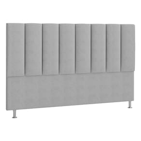 Cabeceira Solteiro Hannover P04 100 Cm Suede Cinza