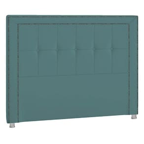 Cabeceira Queen Catania P04 160 Cm Suede Turquesa