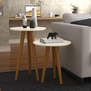 Jogo Mesas Lateral E Apoio Will Off White