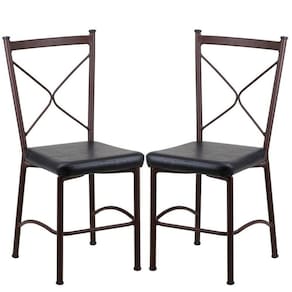 2 Cadeira Buffet Em Alumínio Para Cozinha, Restaurante, Preto