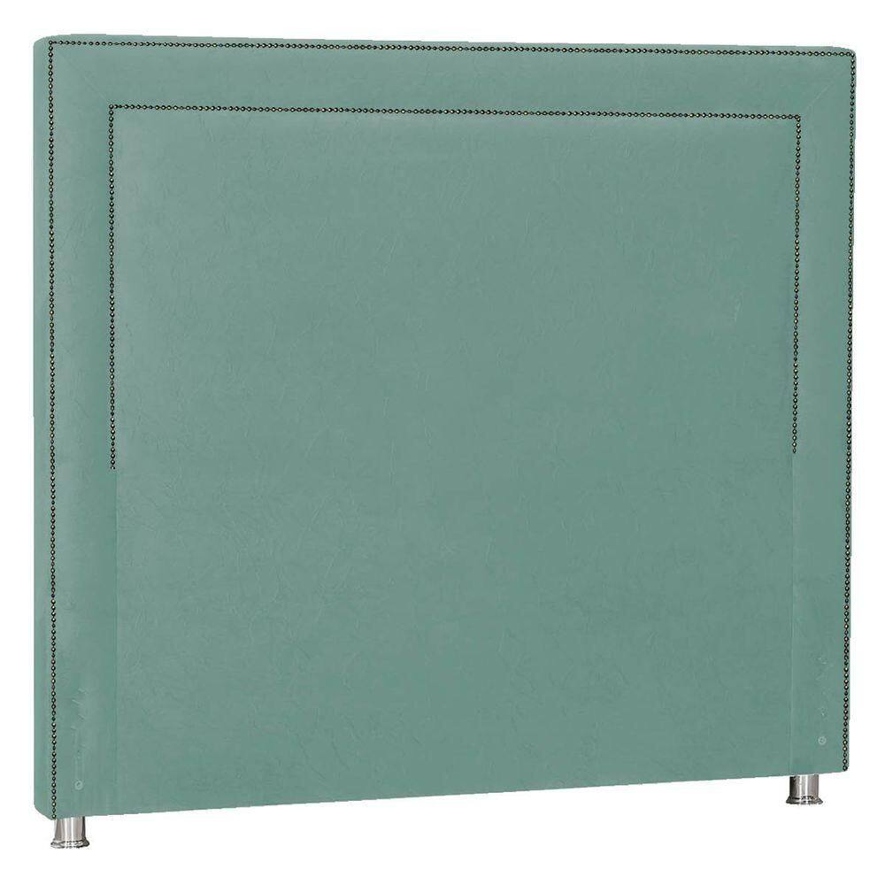 Cabeceira Casal Moscou P04 140 Cm Suede Turquesa Tca 946