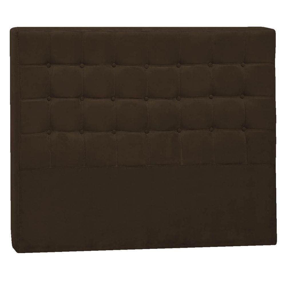 Cabeceira Casal Pequim P04 140 Cm Suede Marrom Tca 942