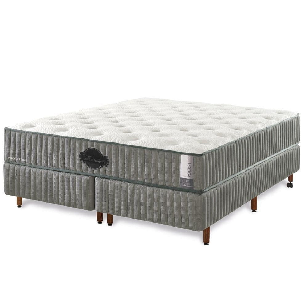 Colchão De Látex Firme Box Solteiro 88x188cm