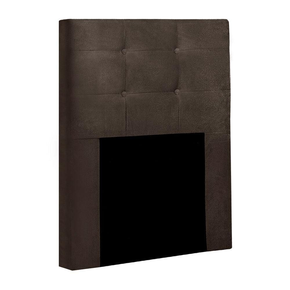 Cabeceira Solteiro Heloísa I02 90 Cm Suede - Marrom