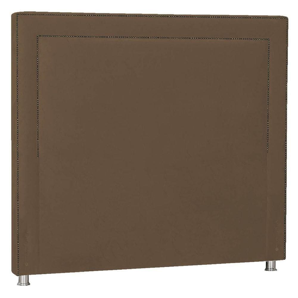 Cabeceira Casal Moscou P04 140 Cm Suede Marrom Tca 942