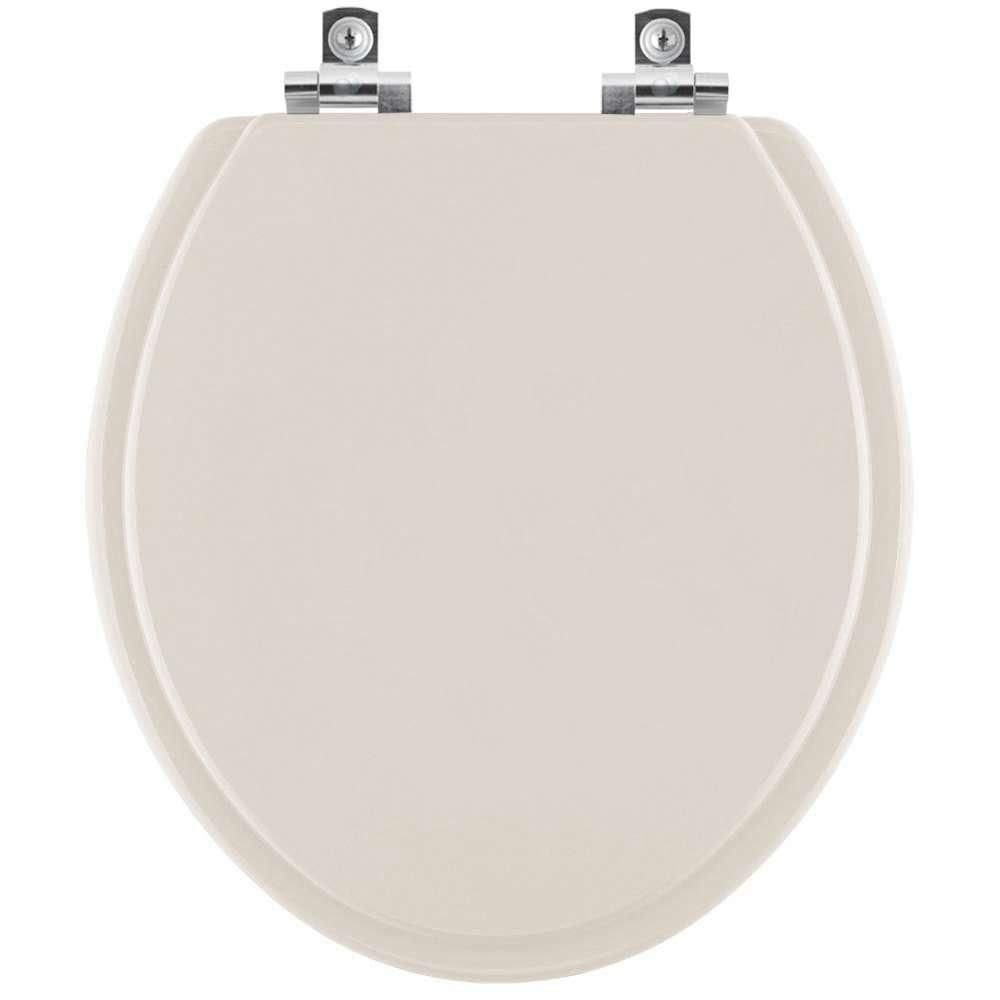 Assento Sanitário com Amortecedor Convencional Oval Amendoa  para vaso Deca
