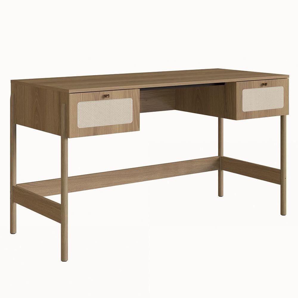 Mesa Escrivaninha Home Office Pés Madeira Arlo A10 Hanover - Mpozenato