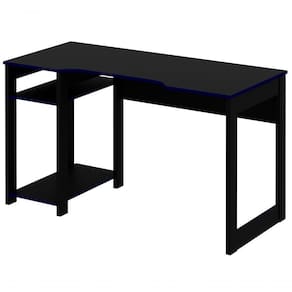 Mesa Para Computador Gamer Me4152 Preto Azul Preto Azul