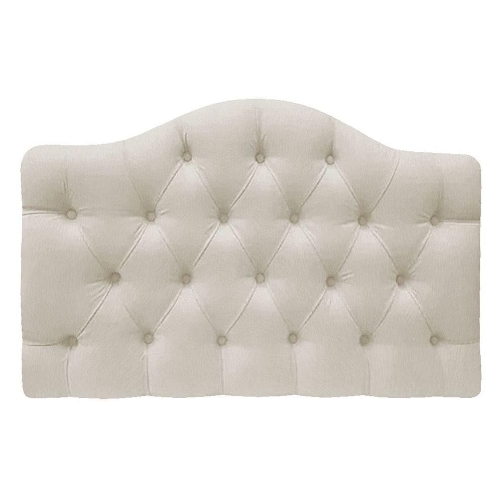 Cabeceira Suspensa Imperatriz 195 Cm King Size Suede Bege