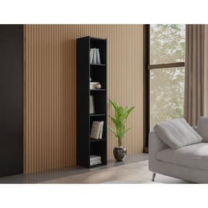 Estante Livreiro Com Prateleiras Janaína Preto