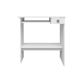 Escrivaninha Mesa Para Computador 1 Gaveta Ajl Branco