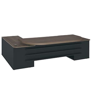 Mesa De Escritório Tamburato Presidente Com Connect Charuto/preto - Artany