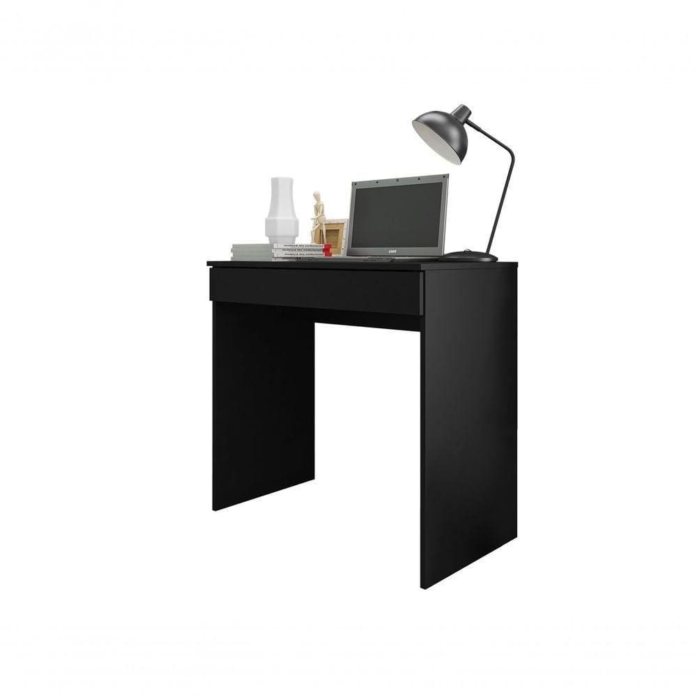 Mesa Para Computador Escrivaninha 1 Gaveta Alexia Preto