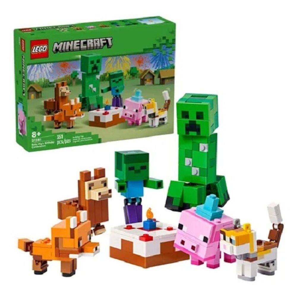 Lego 21281 Minecraft Aniversário Do Porquinho – 351 peças