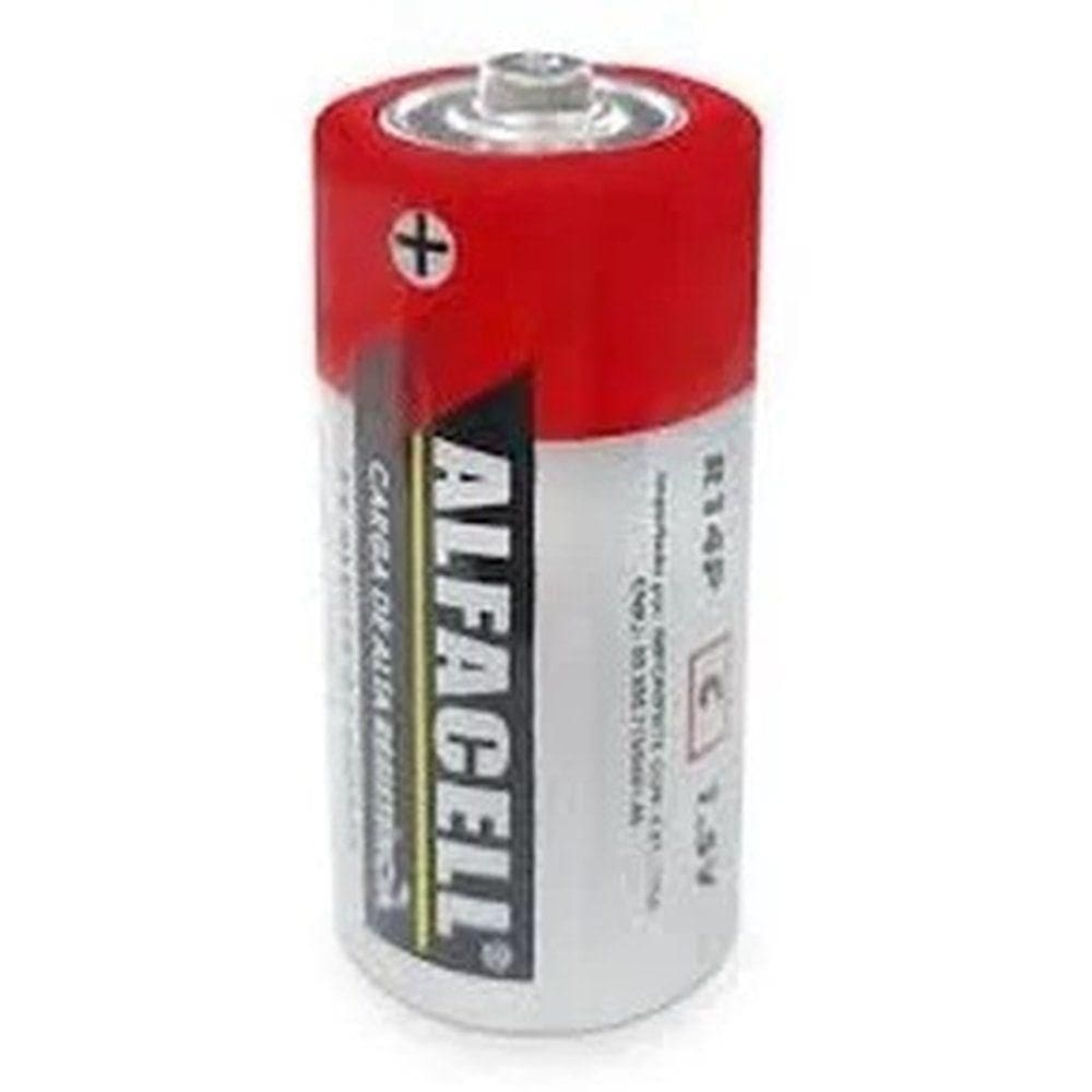 Pilha Alfacell Comum C Media 1.5v C-2 Un R14p-2sc