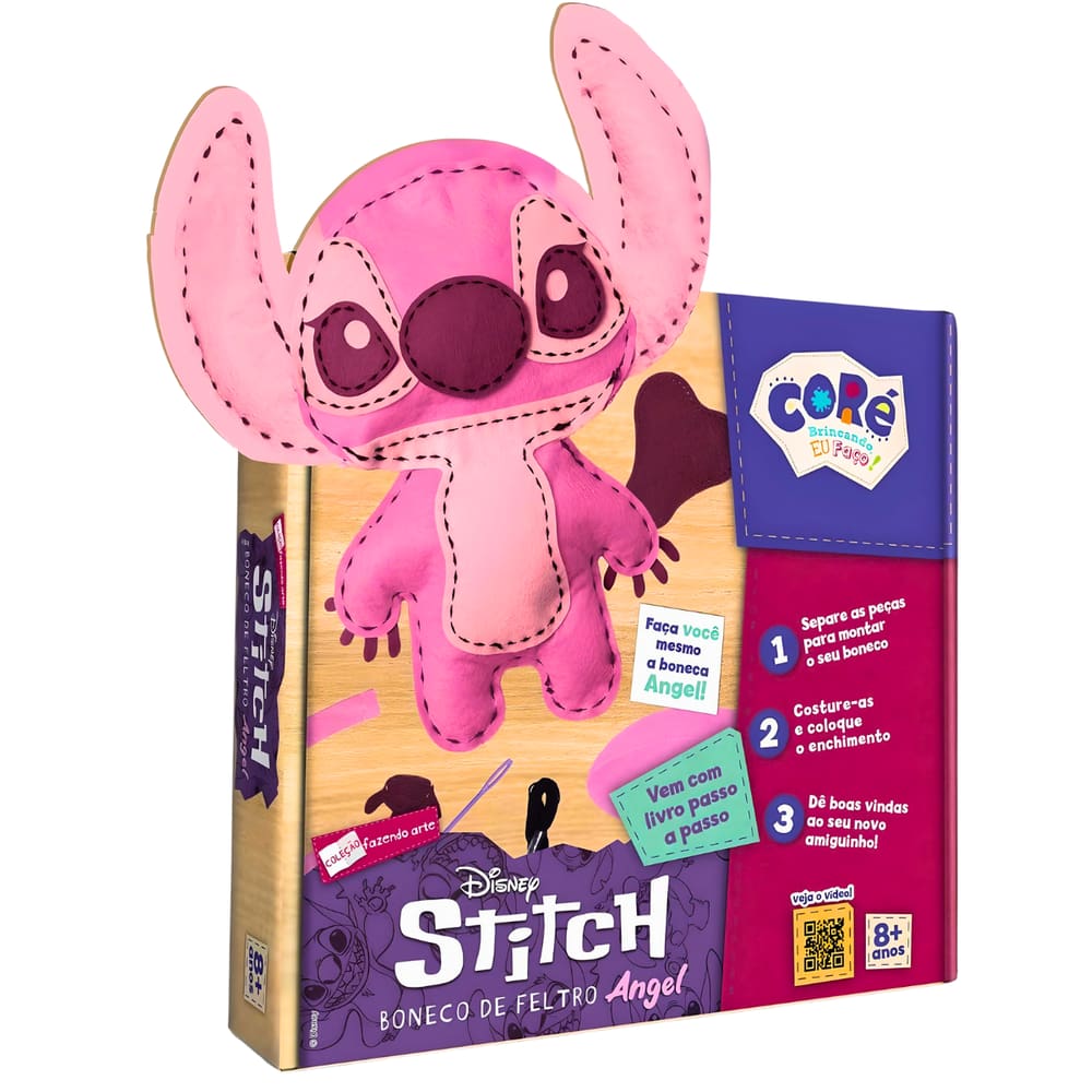Coleção Fazendo Arte Angel Boneco De Feltro Coré Toyster