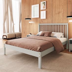 Cama Casal De Madeira Maciça Multimóveis Cr35276 Verde