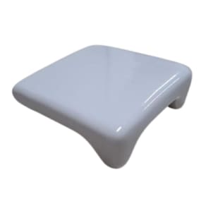 Tampa de Ralo p/ Cuba Deca 8x8cm Quadrada Branco
