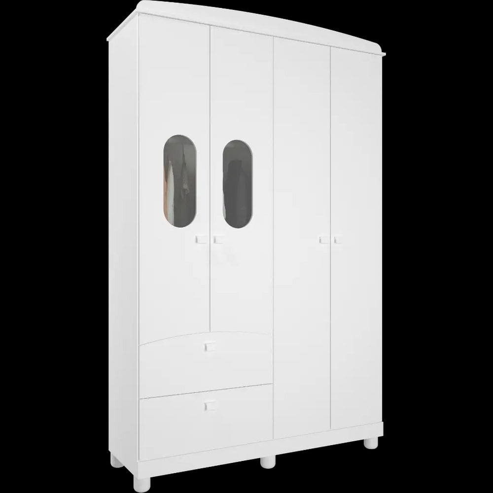 Guarda Roupa Infantil Permobili Fofura 04 portas MDF