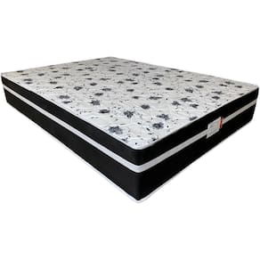 Colchão Ortopedic Casal 30x188x138cm D33 Bio Flex Cor Branco com Preto