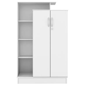 Armário Multiuso 2 Portas Elite Com Chave Branco - Demóbile