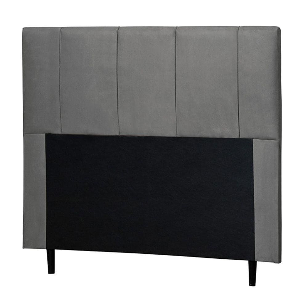 Cabeceira Cama Box Casal Donna 140Cm Suede Cinza - Abmaza