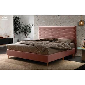 Cabeceira Madrid Casal 138 Cm Suede Meu Sofá Online Rosa