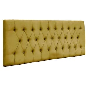 Painel Cabeceira Dubai Para Cama Box-1 Metro-suede Amarelo