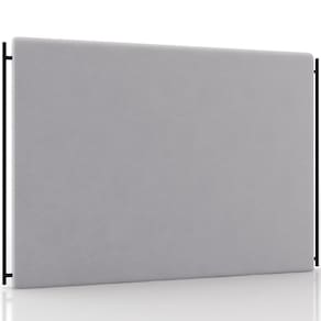 Cabeceira Cama Box Queen 160cm Estofada Goya P05 Veludo Cinza - Lyam Decor