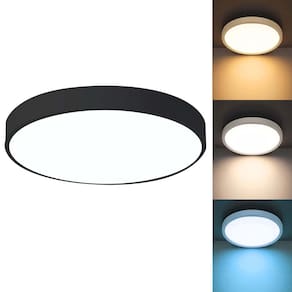 Luminaria Plafon Sobrepor Moderno Led 3 Tons Sala Quarto Residencial Decoração Iluminação Teto Escritorio Empresa