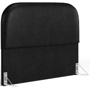 Cabeceira Cama Box Casal 140cm Orgânica Lanna W01 Couríssimo Preto - Lyam Decor