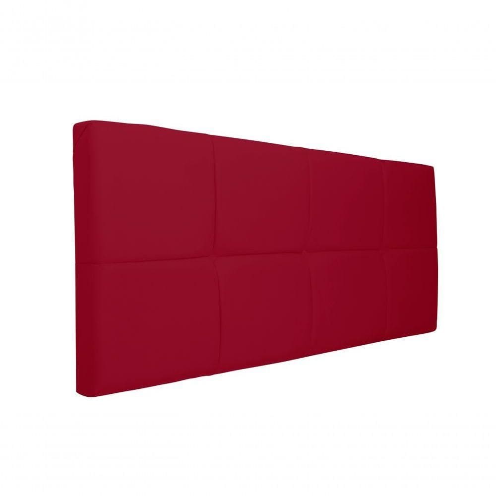 Painel Cabeceira Casal 1,40cm Vermelho