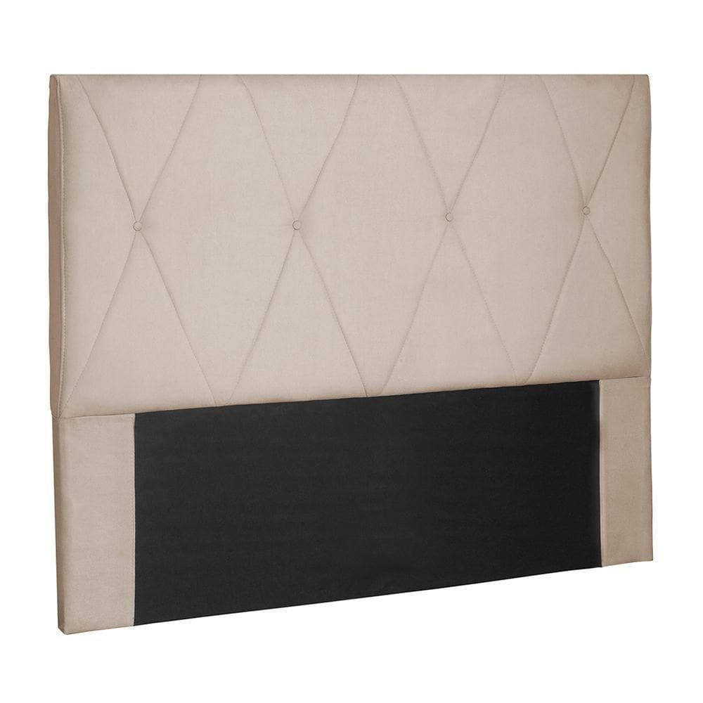 Cabeceira Decorativa 1,40m Yves Suede Bege