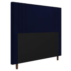 Cabeceira Box Casal Queen Size Ferrara 160cm Azul Marinho